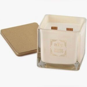Brand New! Root Candle Winter Mallow 2 wick Candle with Gold Lid